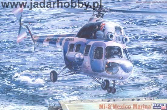 W tym pudełku znajdziemy zestaw kalkomanii morskich Mi-2 z NRD, Indonezji, Meksyku, ale również starej wersji malowania Mi-2RM z Darłowa z pelnym oznaczeniem (numery, napisy, godła)